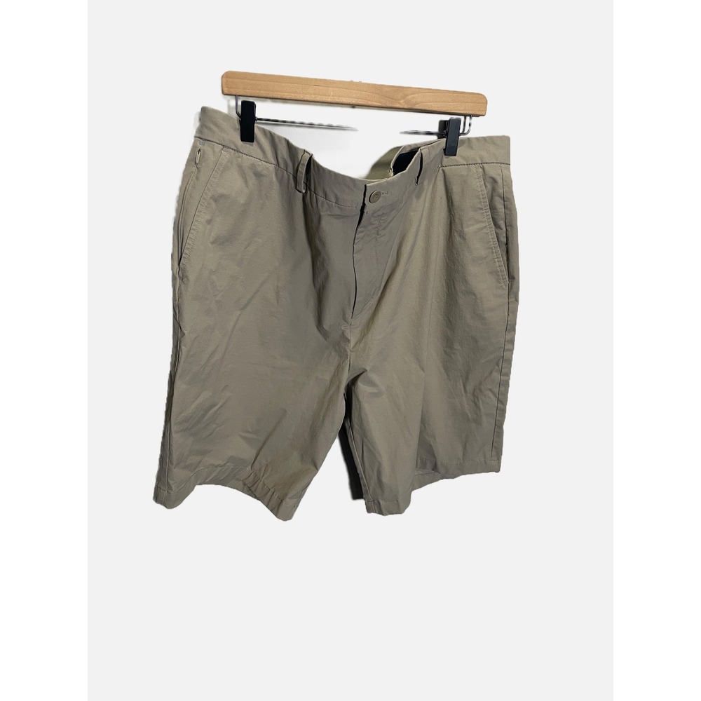 Vineyard Vines On-The-Go Short Mens 40 Khaki Tan Stretch Performance Casual
